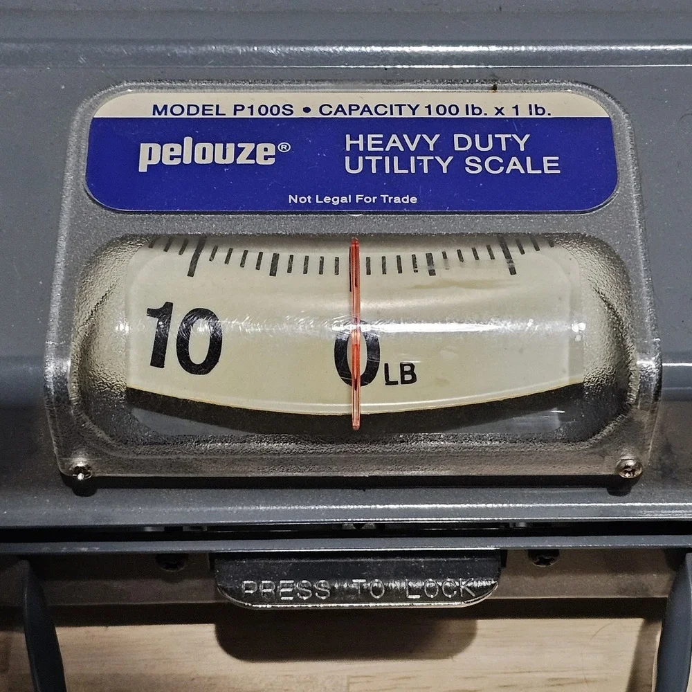 Vintage Pelouze Heavy Duty Utility Scale 100 Pound Capacity Model P100S Gray